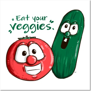 Eat Your Veggies! - Bob & Larry Posters and Art